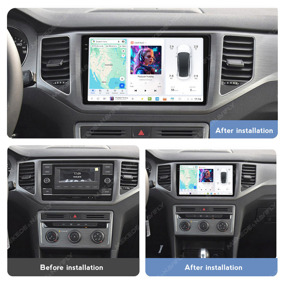 DUDU7 Volkswagen T6.1 Transporter Polo MK6 Arteon Golf MK7 Polo MK6/7 T-Cross T-Roc Taigo Head Unit Car Stereo | Apple CarPlay & Android Auto