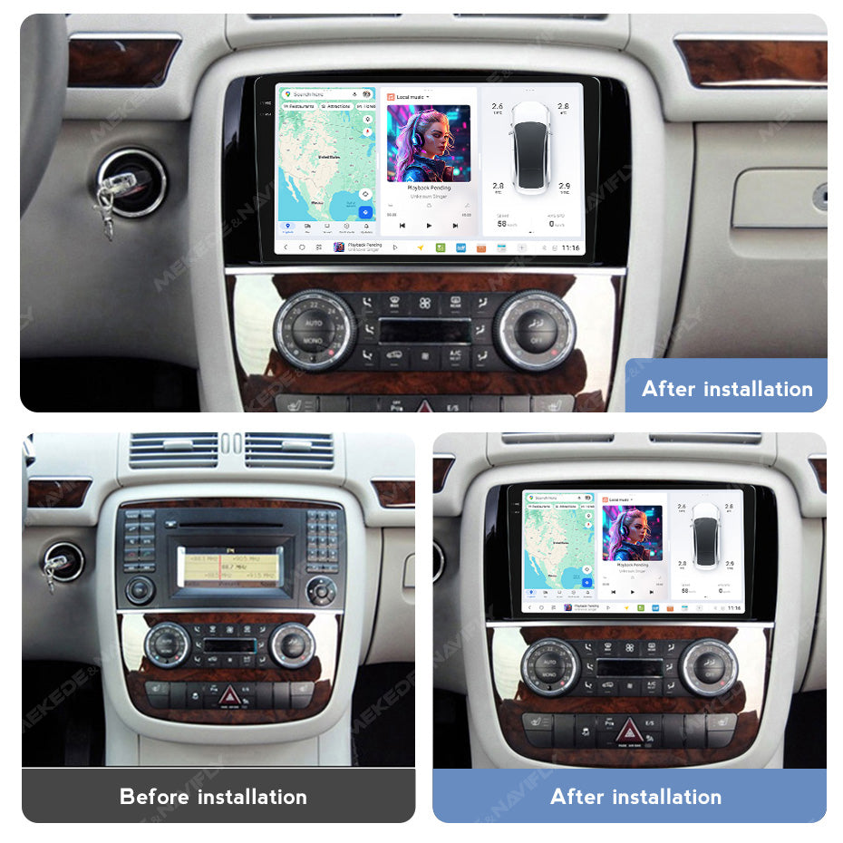 DUDU7 Mercedes R-Class 2007-2011 Head Unit Car Stereo | Apple CarPlay & Android Auto