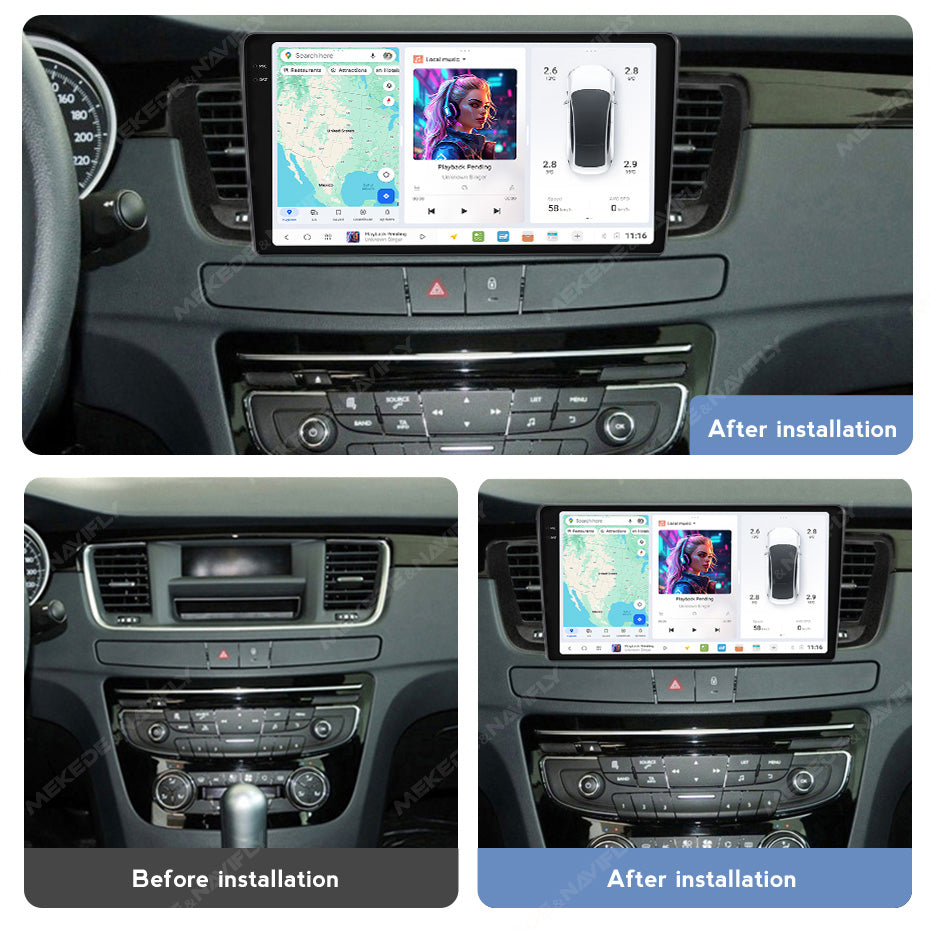 DUDU7 Peugeot 508 508SW 2011-2018 Head Unit Car Stereo | Apple CarPlay & Android Auto