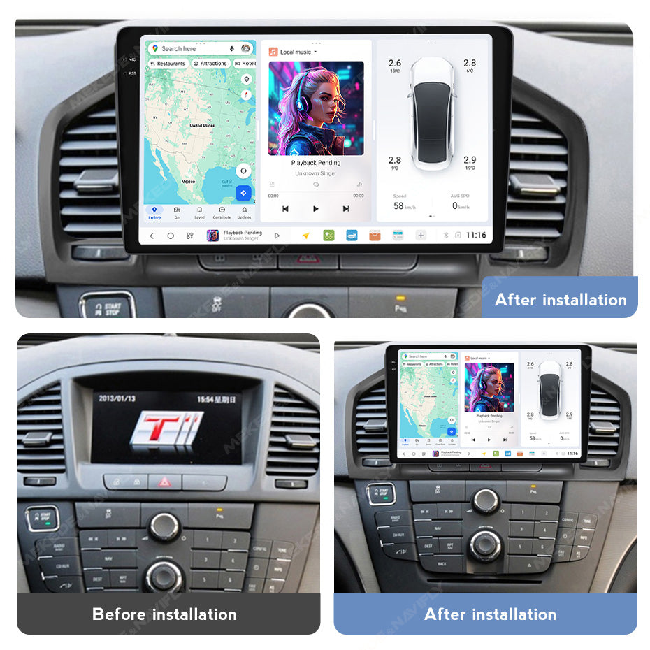 DUDU7 Vauxhall Insignia 2008-2013 Head Unit Car Stereo | Apple CarPlay & Android Auto
