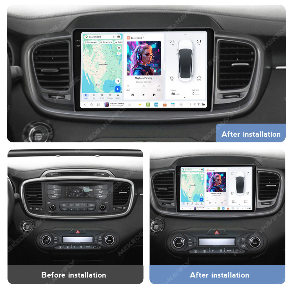 DUDU7 Kia Sorento 2014-2017 Head Unit Car Stereo | Apple CarPlay & Android Auto