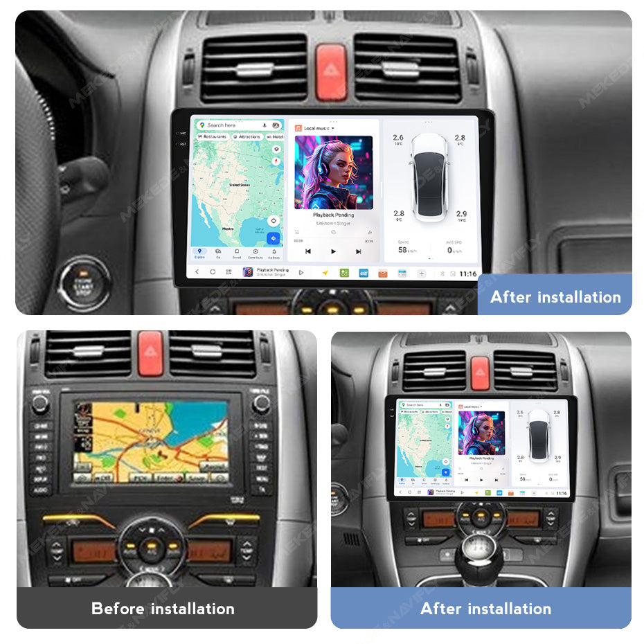 DUDU7 Toyota Auris 2006-2012 Head Unit Car Stereo | Apple CarPlay & Android Auto