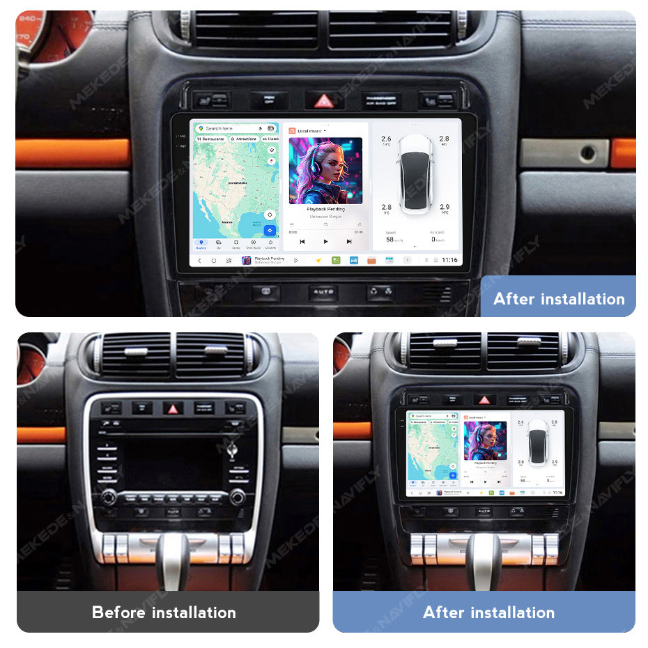 DUDU7 Porsche Cayenne 2002-2010 Head Unit Car Stereo | Apple CarPlay & Android Auto