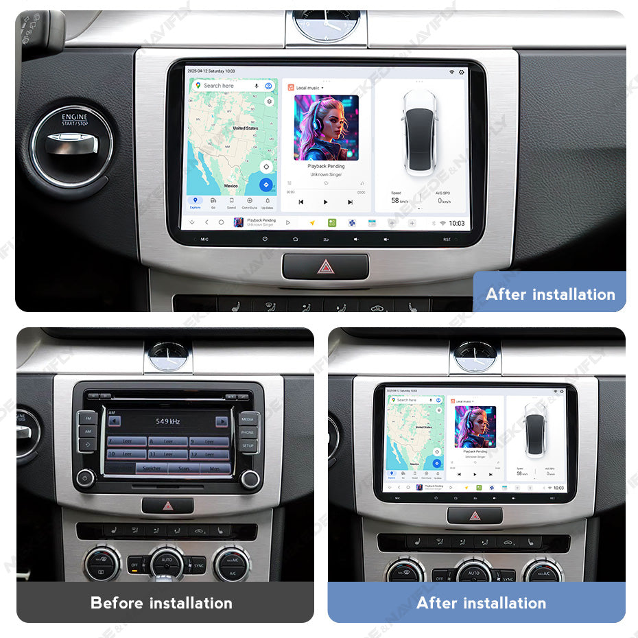 DUDU7 VW Seat Skoda 9″ Head Unit Car Stereo | Apple CarPlay & Android Auto