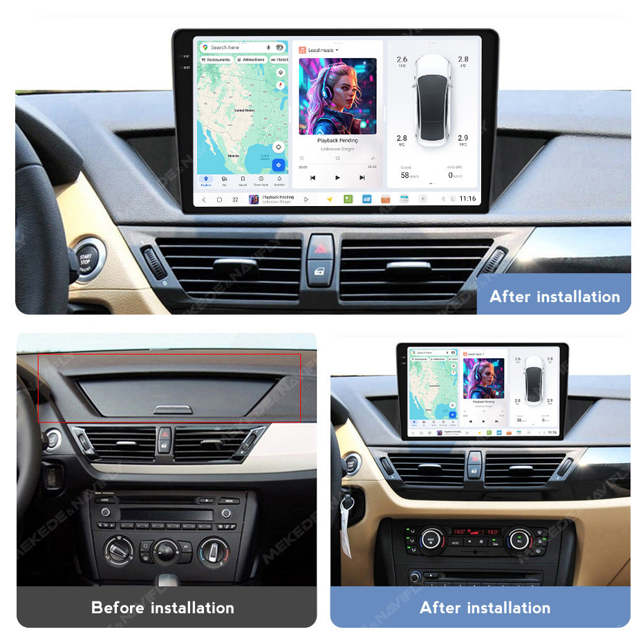 DUDU7 BMW X1 2009-2015 Head Unit Car Stereo | Apple CarPlay & Android Auto