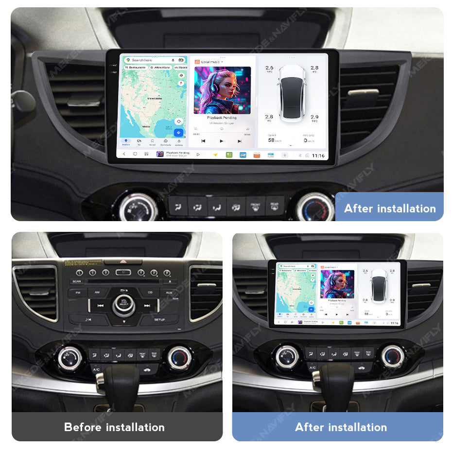 DUDU7 Honda CRV 2012-2017 Head Unit Car Stereo | Apple CarPlay & Android Auto