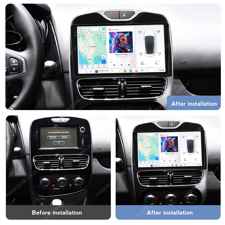 DUDU7 Renault Clio 4 2012-2020 Head Unit Car Stereo | Apple CarPlay & Android Auto