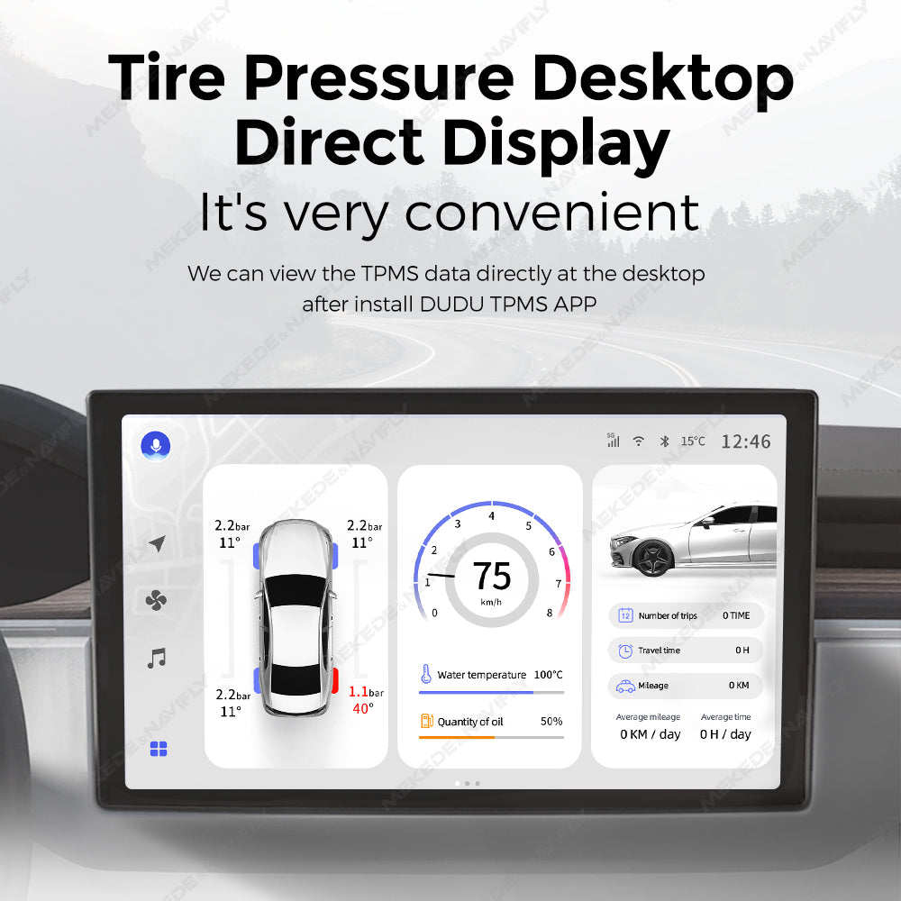 TPMS Tyre Pressure Monitoring System | Built-in or External Sensors