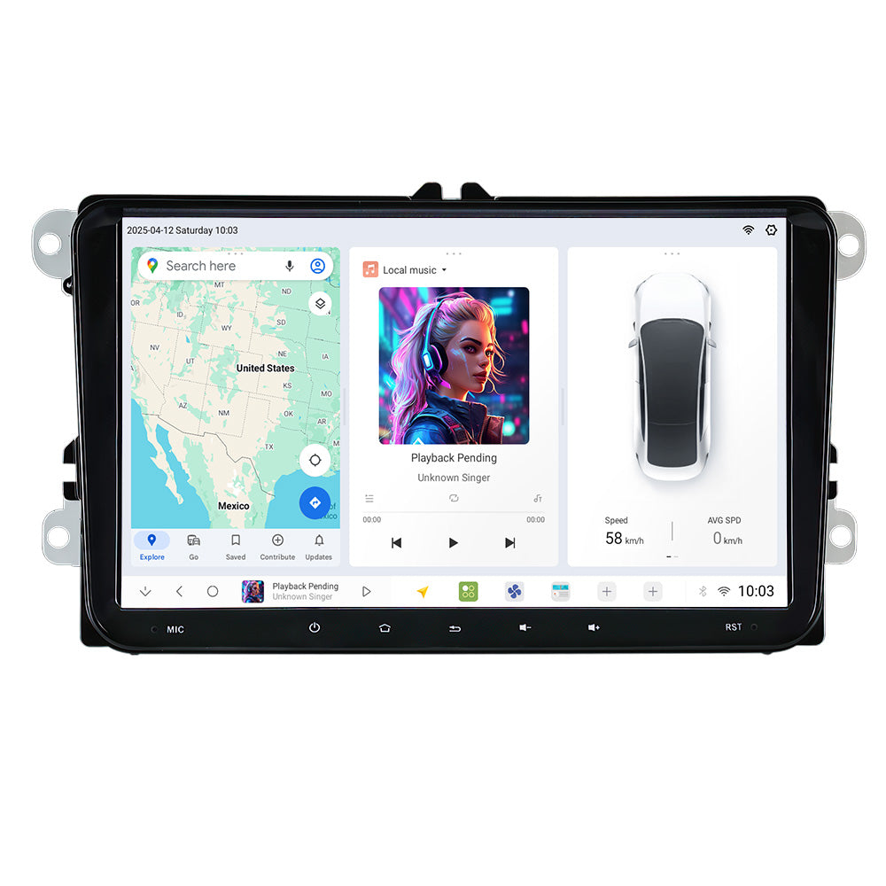 DUDU7 VW Seat Skoda 9″ Head Unit Car Stereo | Apple CarPlay