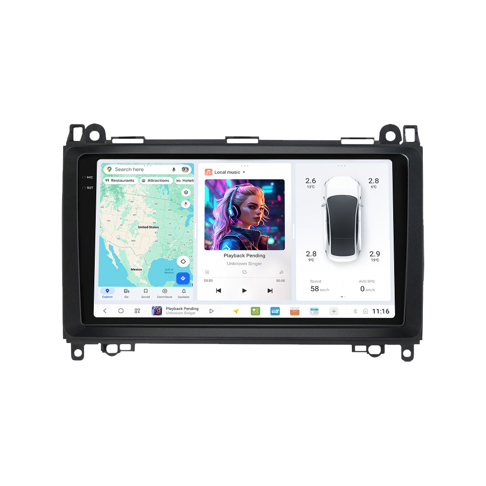 DUDU7 Mercedes Sprinter Vito VW Crafter Head Unit Car Stereo | Apple CarPlay & Android Auto