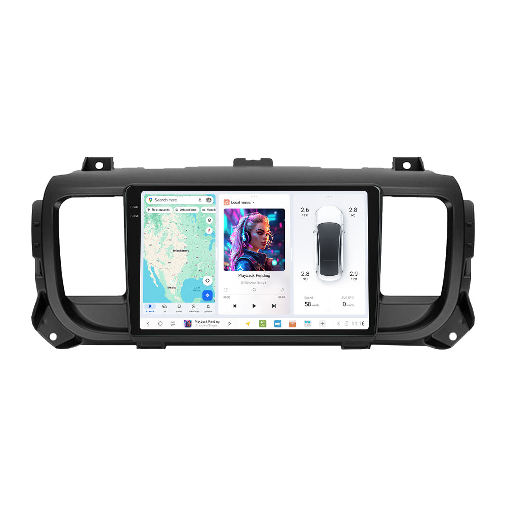 DUDU7 Citroen Dispatch SpaceTourer Peugeot Expert Toyota Proace Vauxhall Vivaro Fiat Scudo 2016-2024 Head Unit Car Stereo | Apple CarPlay & Android Auto