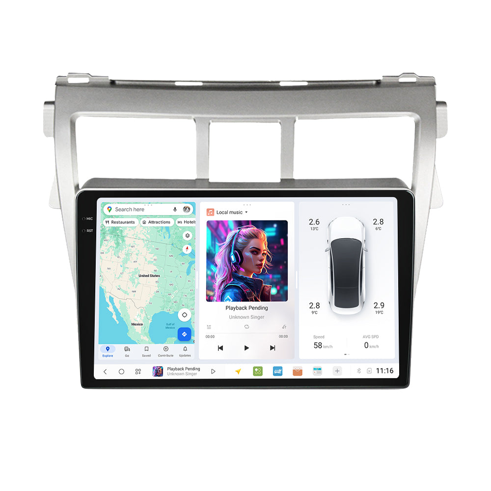 DUDU7 Toyota Verso 2007-2012 Head Unit Car Stereo | Apple CarPlay & Android Auto