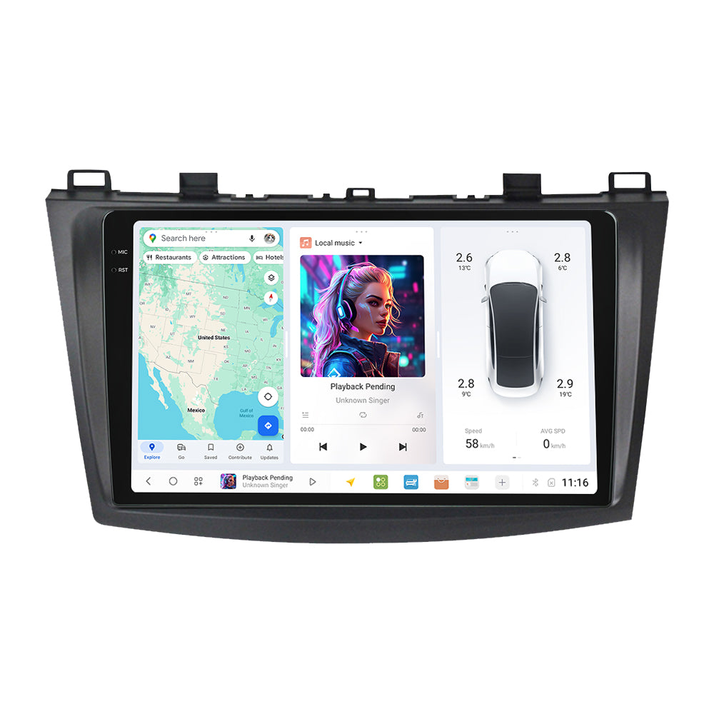 DUDU7 Mazda 3 2010-2012 Head Unit Car Stereo | Apple CarPlay & Android Auto
