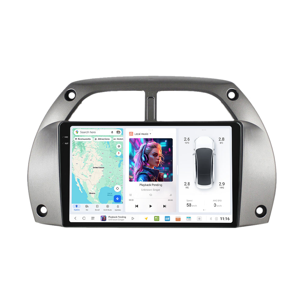 DUDU7 Toyota RAV4 2001-2006 Head Unit Car Stereo | Apple CarPlay & Android Auto
