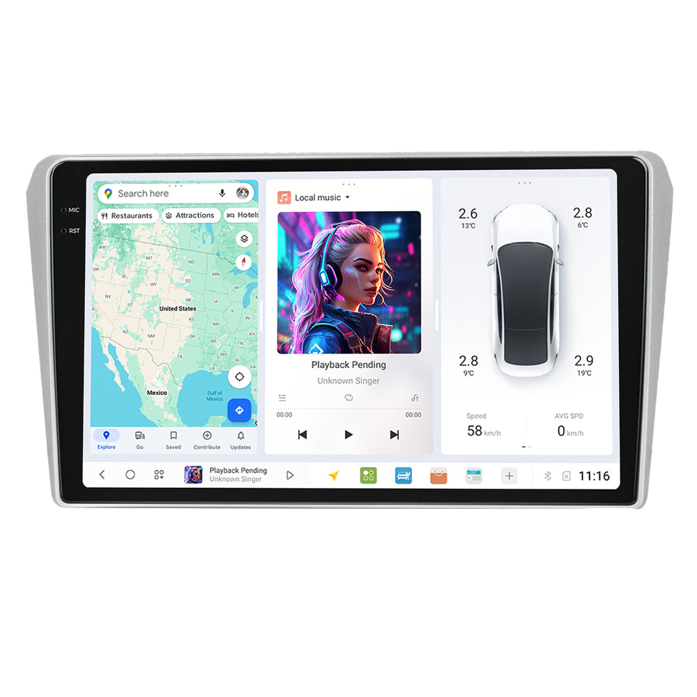 DUDU7 Toyota Avensis 2002-2008 Head Unit Car Stereo | Apple CarPlay & Android Auto