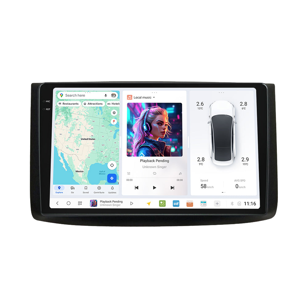 DUDU7 Chevrolet Aveo 2006-2012 Head Unit Car Stereo | Apple CarPlay & Android Auto