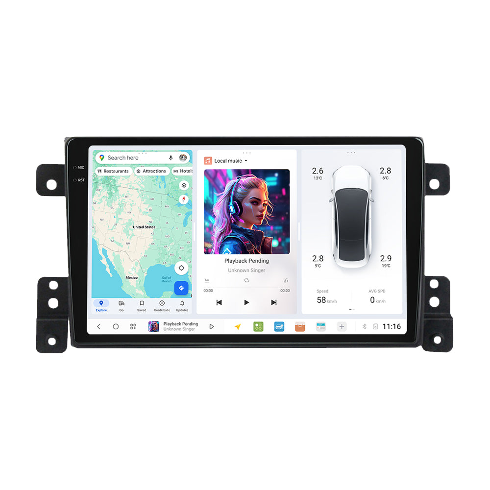 DUDU7 Suzuki Vitara 2005-2015 Head Unit Car Stereo | Apple CarPlay & Android Auto