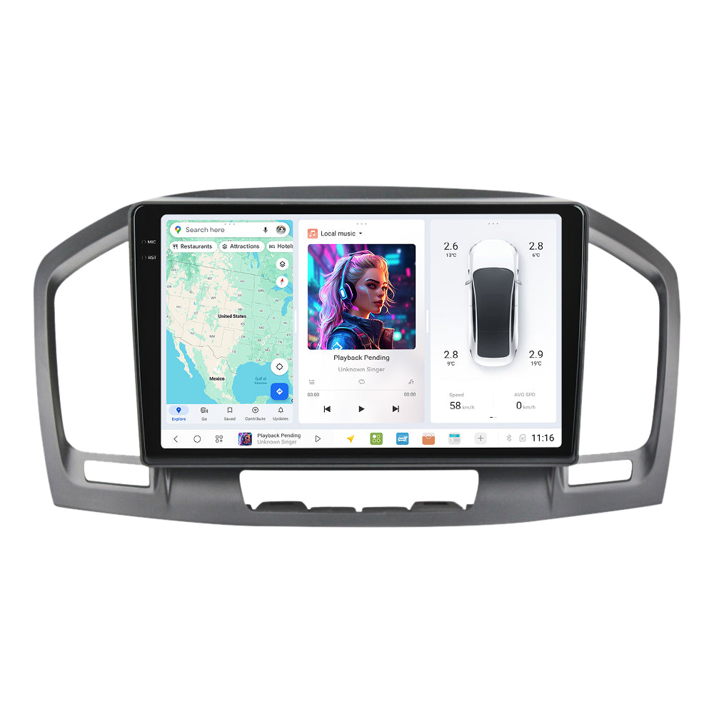 DUDU7 Vauxhall Insignia 2008-2013 Head Unit Car Stereo | Apple CarPlay & Android Auto