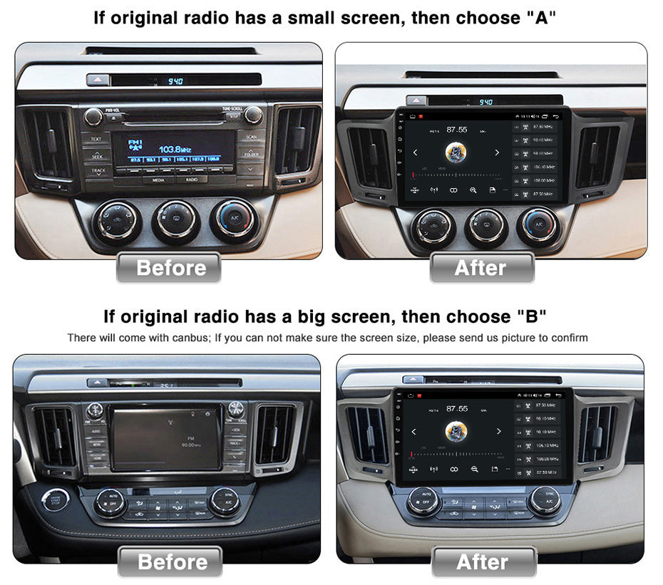 DUDU7 Toyota RAV4 2012-2018 Head Unit Car Stereo | Apple CarPlay & Android Auto