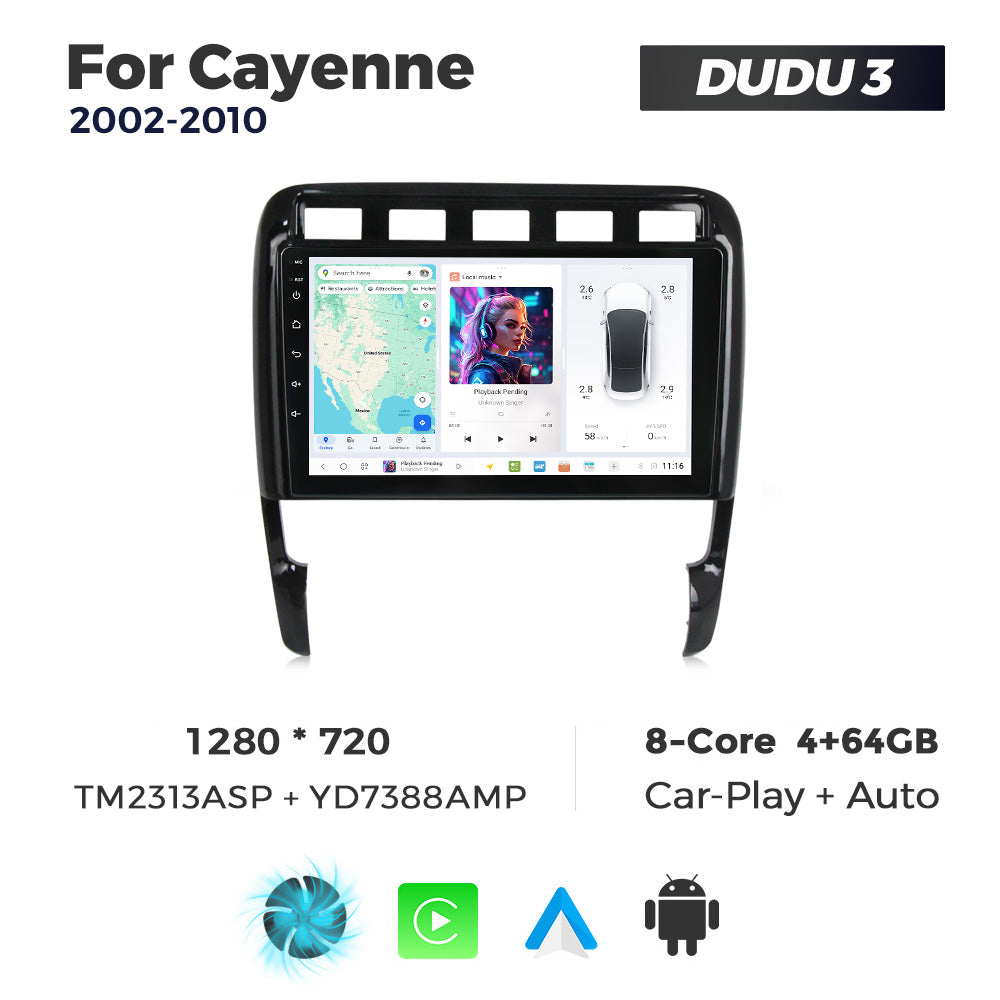 DUDU7 Porsche Cayenne 2002-2010 Head Unit Car Stereo | Apple CarPlay & Android Auto