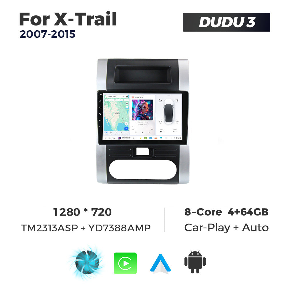 DUDU7 Nissan X-Trail 2007-2015 Head Unit Car Stereo | Apple CarPlay & Android Auto
