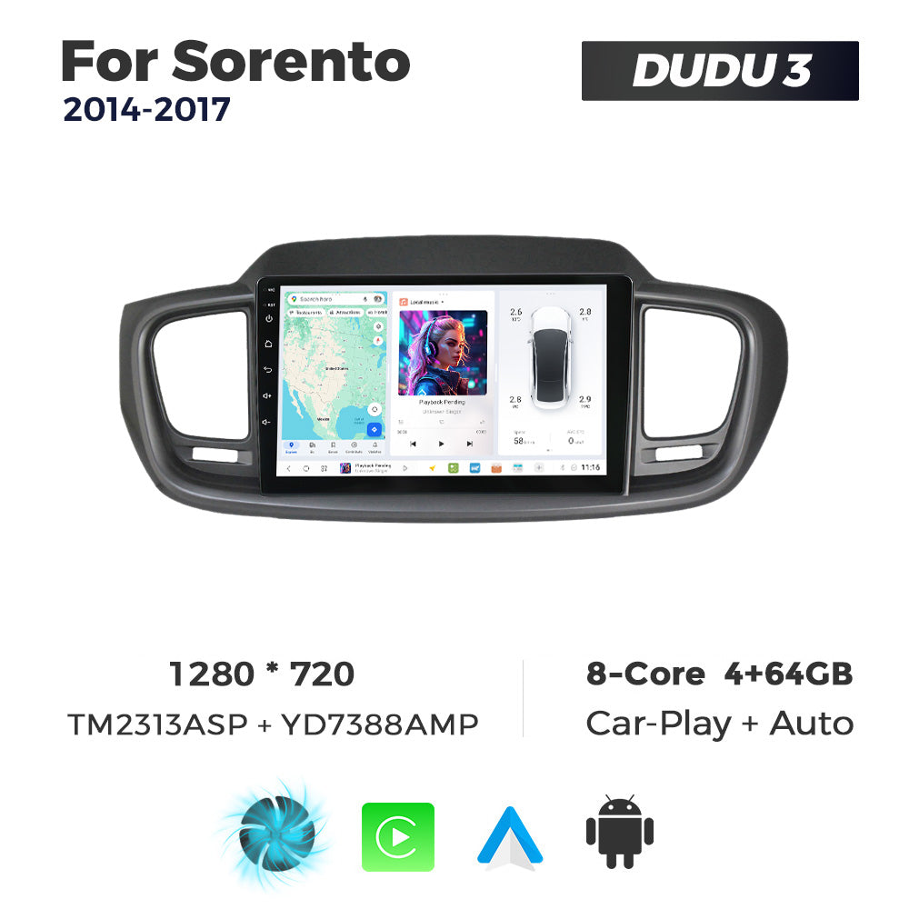 DUDU7 Kia Sorento 2014-2017 Head Unit Car Stereo | Apple CarPlay & Android Auto