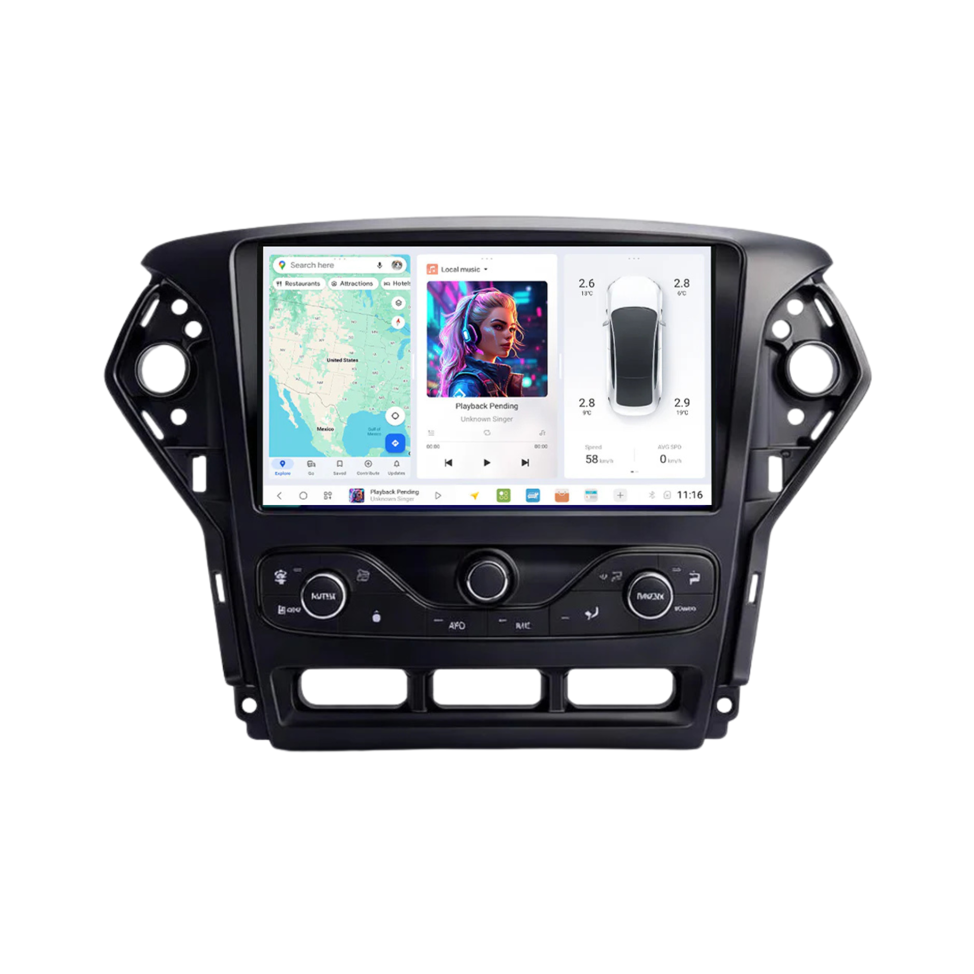 DUDU7 Ford Mondeo MK4 2007-2014 Head Unit Car Stereo | Apple CarPlay & Android Auto