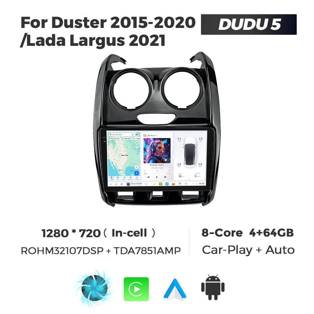 DUDU7 Dacia Duster 2015-2020 Head Unit Car Stereo | Apple CarPlay & Android Auto