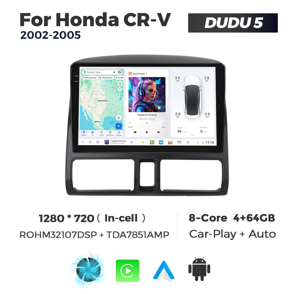 DUDU7 Honda CRV 2002-2005 Head Unit Car Stereo | Apple CarPlay & Android Auto