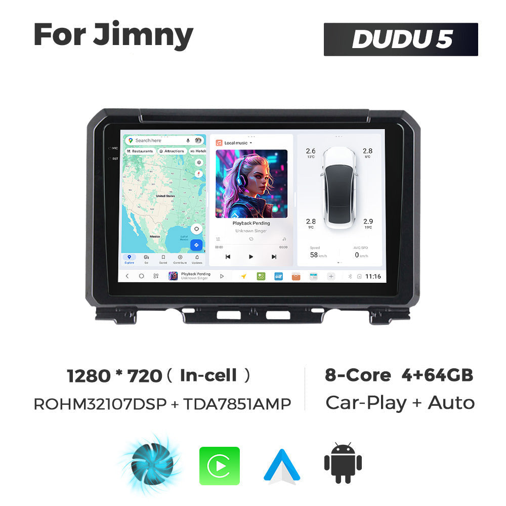 DUDU7 Suzuki Jumny 2018-2026 Head Unit Car Stereo | Apple CarPlay & Android Auto