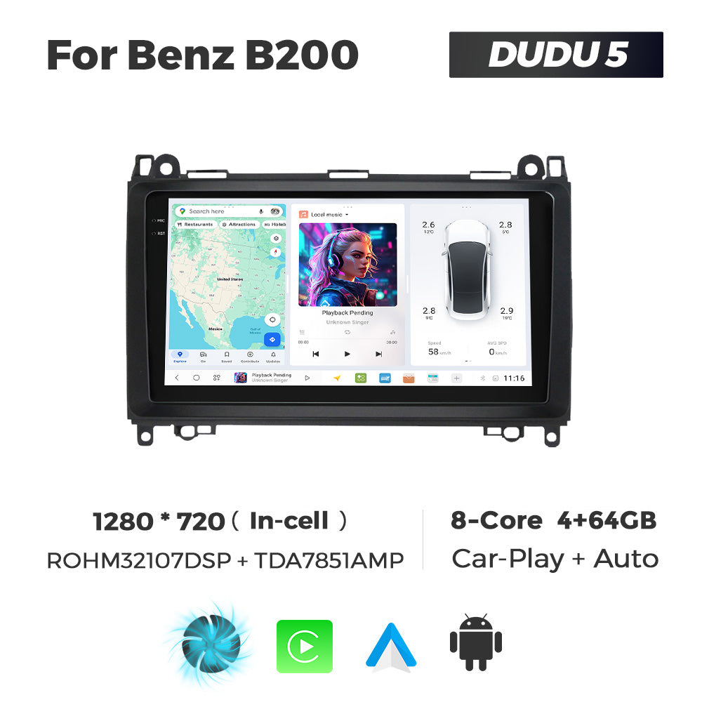 DUDU7 Mercedes Sprinter Vito VW Crafter Head Unit Car Stereo | Apple CarPlay & Android Auto