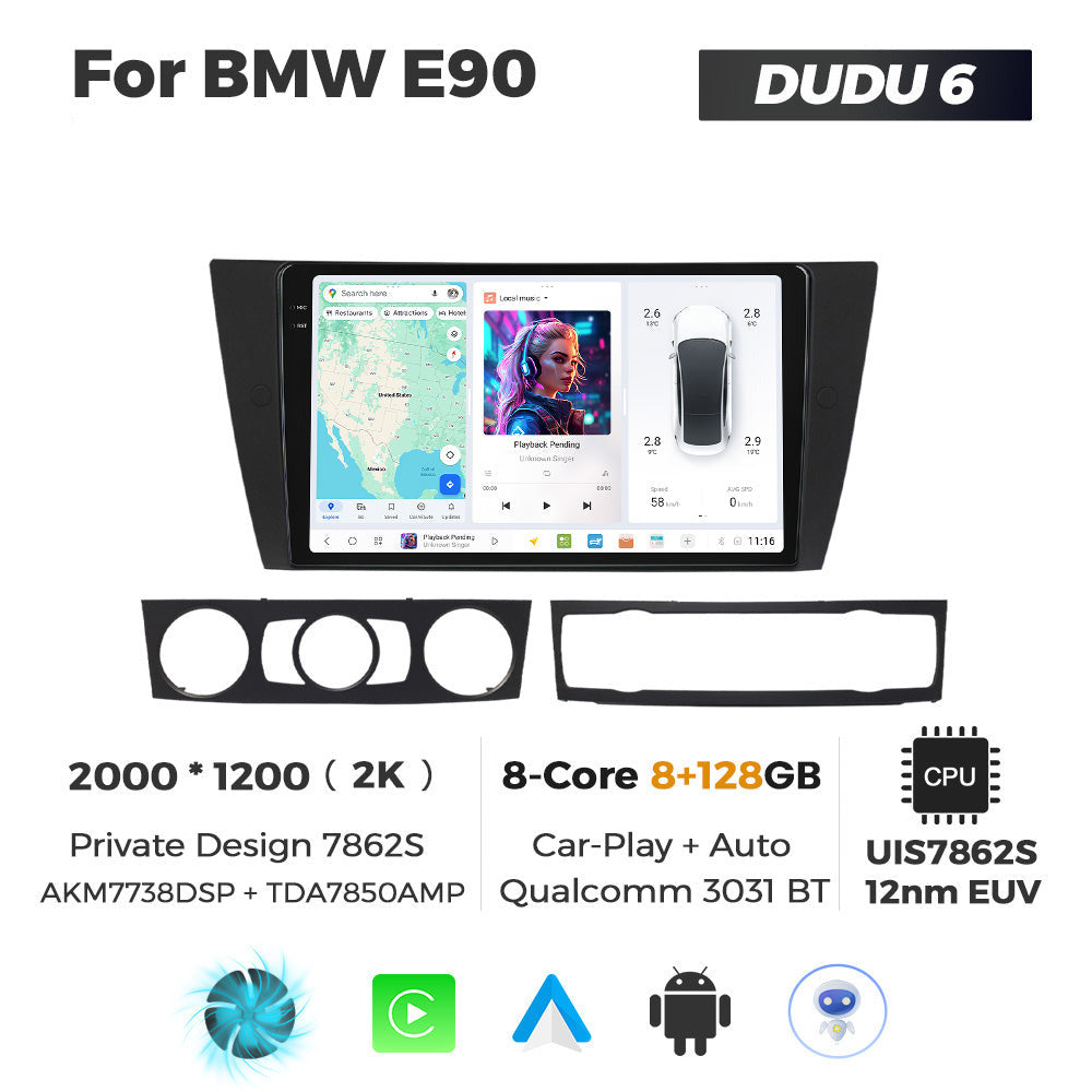 DUDU7 BMW 3 Series E90 2004-2013 Head Unit Car Stereo | Apple CarPlay & Android Auto