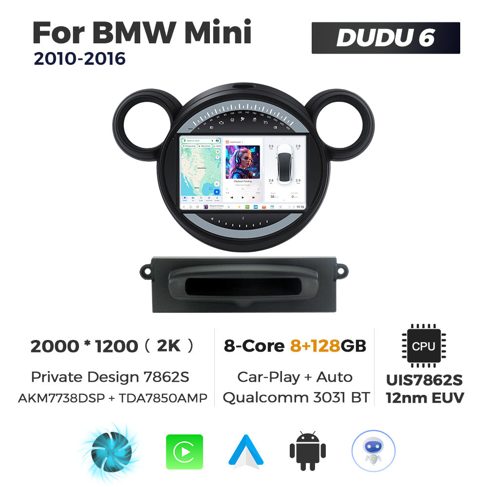 DUDU7 Mini 2010-2016 Head Unit Car Stereo | Apple CarPlay & Android Auto