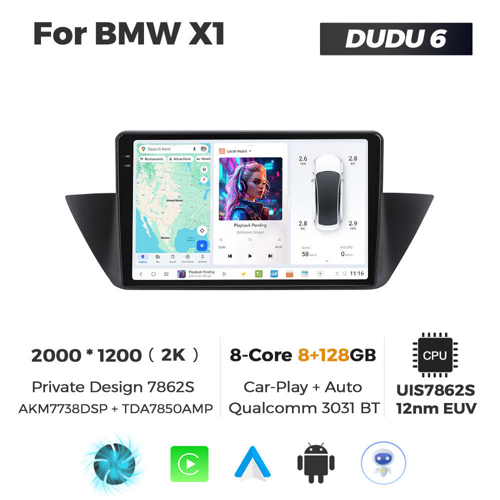 DUDU7 BMW X1 2009-2015 Head Unit Car Stereo | Apple CarPlay & Android Auto