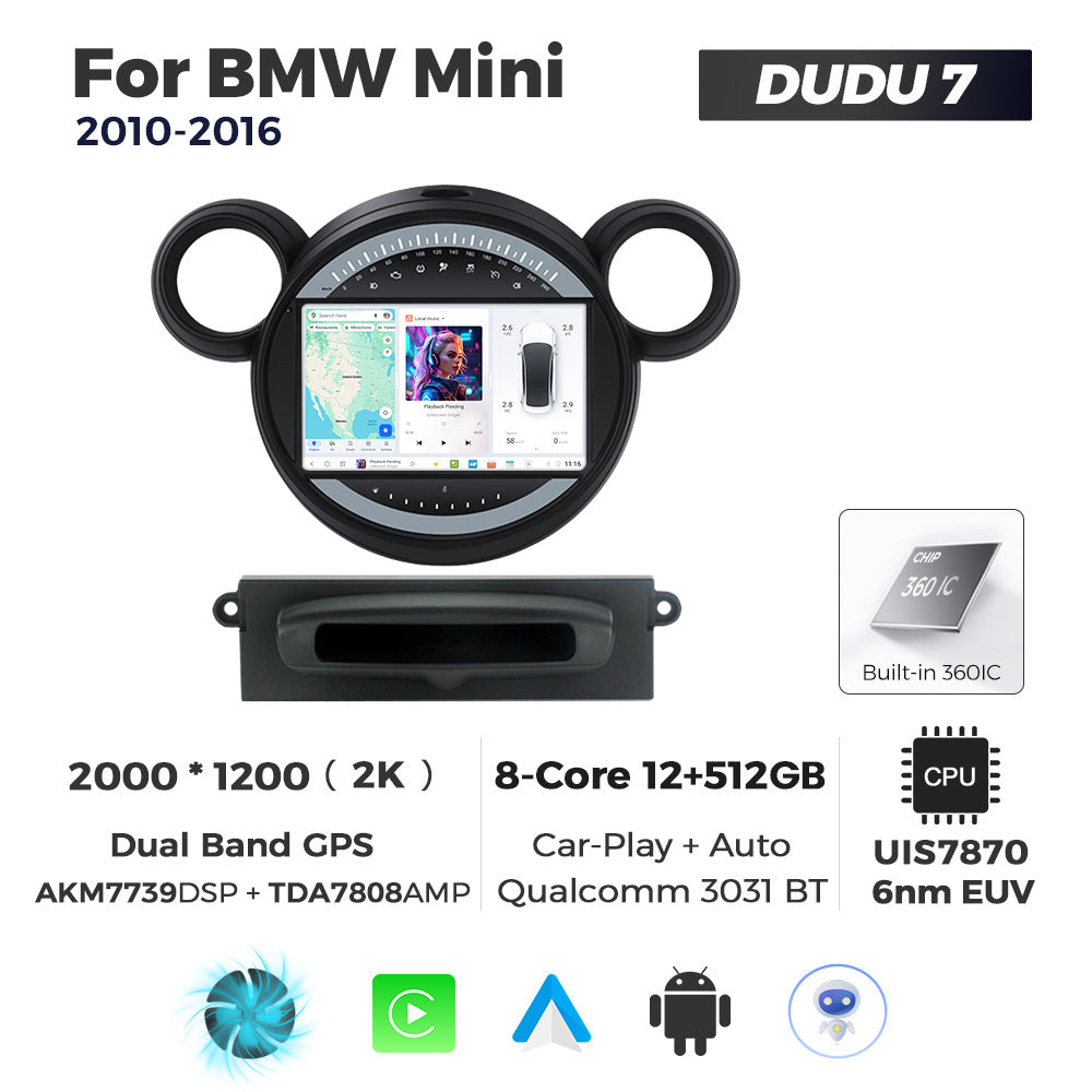 DUDU7 Mini 2010-2016 Head Unit Car Stereo | Apple CarPlay & Android Auto