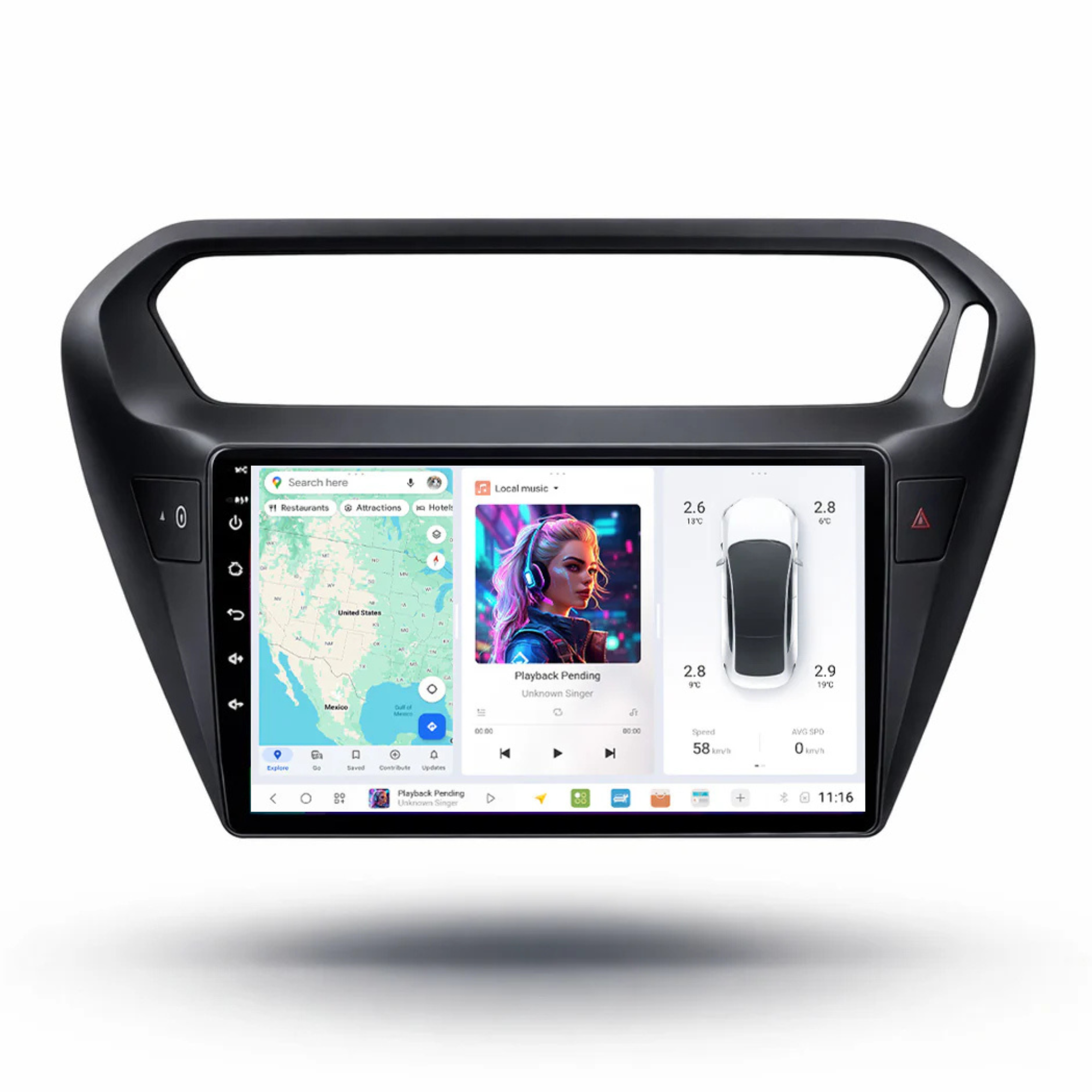 DUDU7 Citroen C-Elysee & Peugeot 301 2014-2018 Head Unit Car Stereo | Apple CarPlay & Android Auto