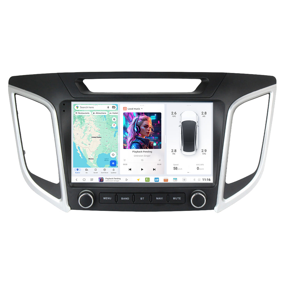 DUDU7 Hyundai ix25 2015-2019 Head Unit Car Stereo | Apple CarPlay & Android Auto