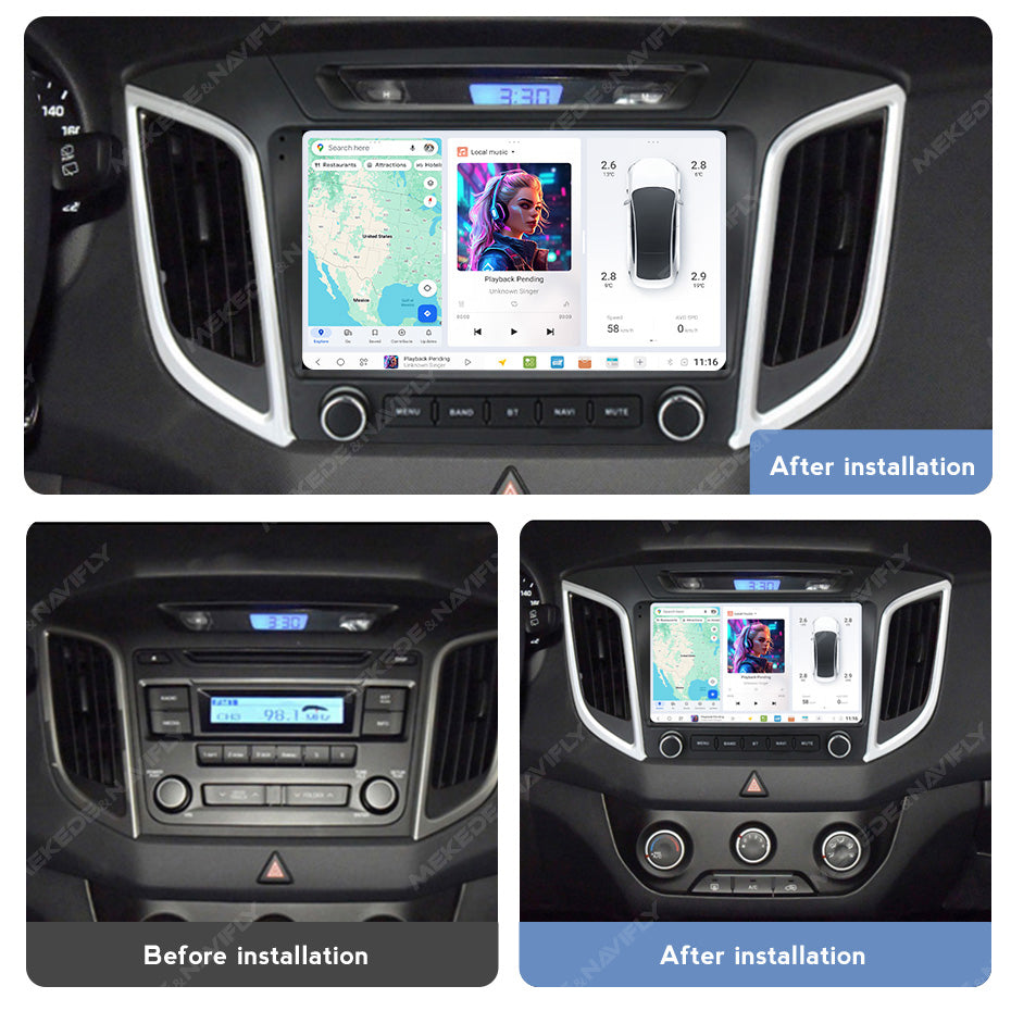 DUDU7 Hyundai ix25 2015-2019 Head Unit Car Stereo | Apple CarPlay & Android Auto