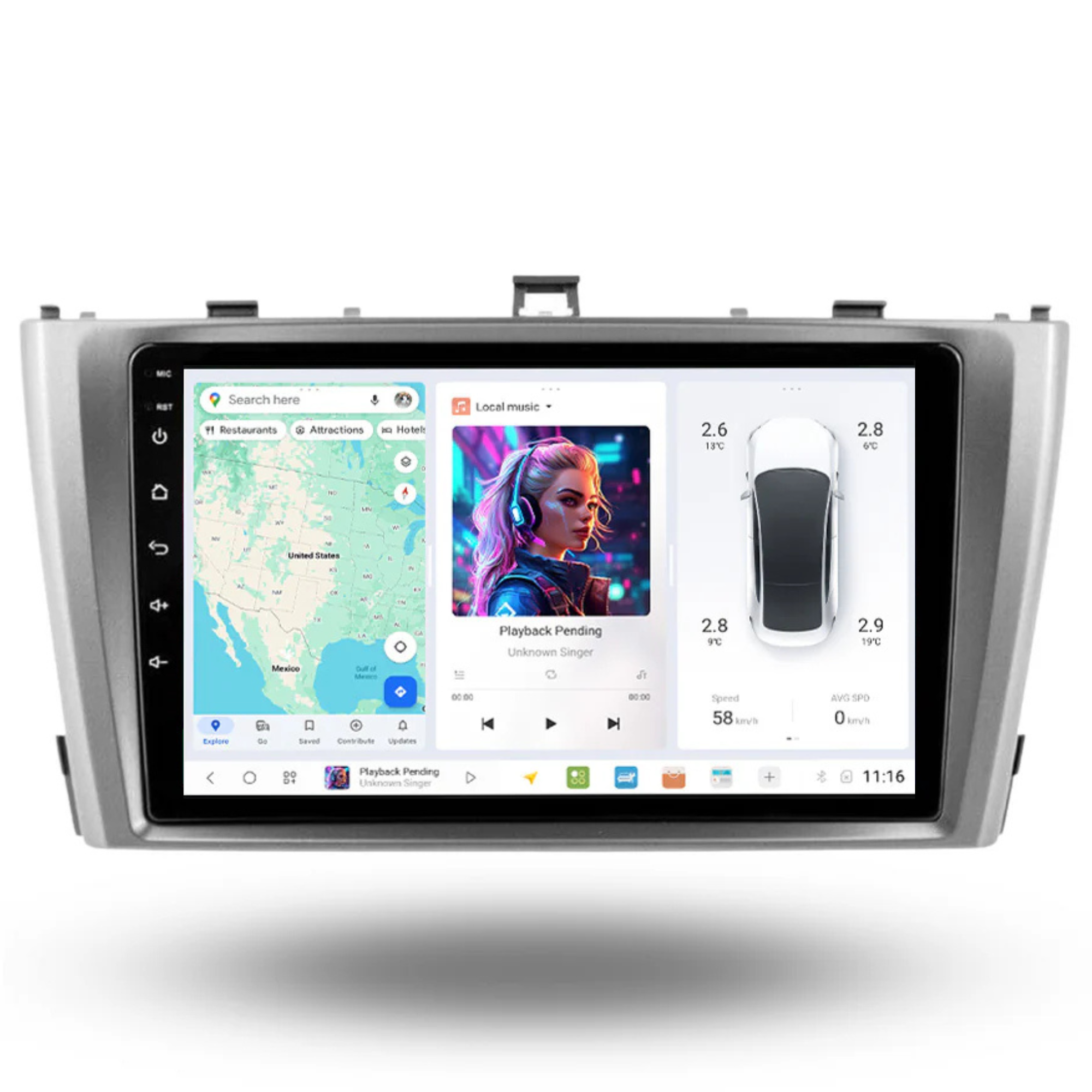 DUDU7 Toyota Avensis 2009-2015 Head Unit Car Stereo | Apple CarPlay & Android Auto