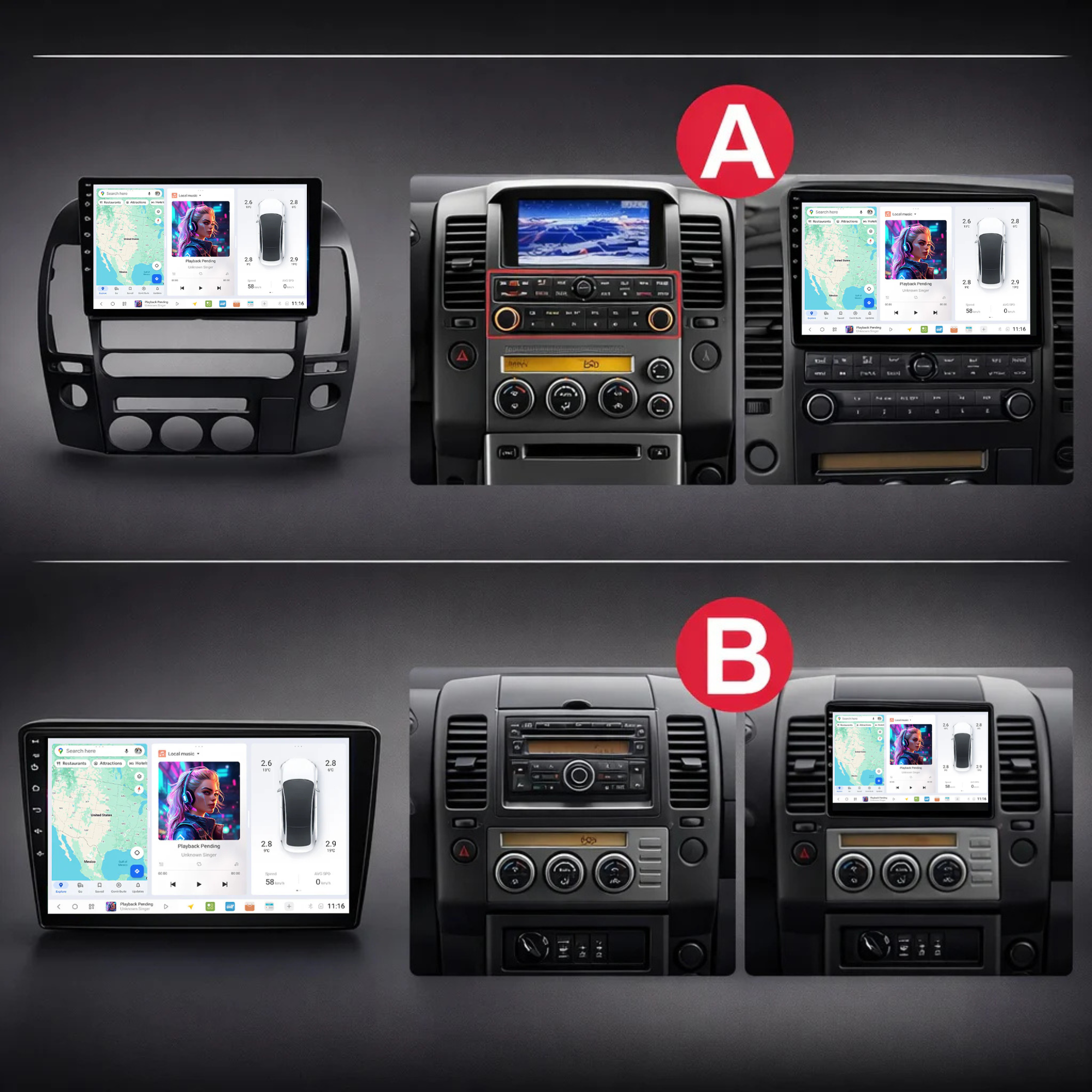 DUDU7 Nissan Navara 2006-2014 Head Unit Car Stereo | Apple CarPlay & Android Auto