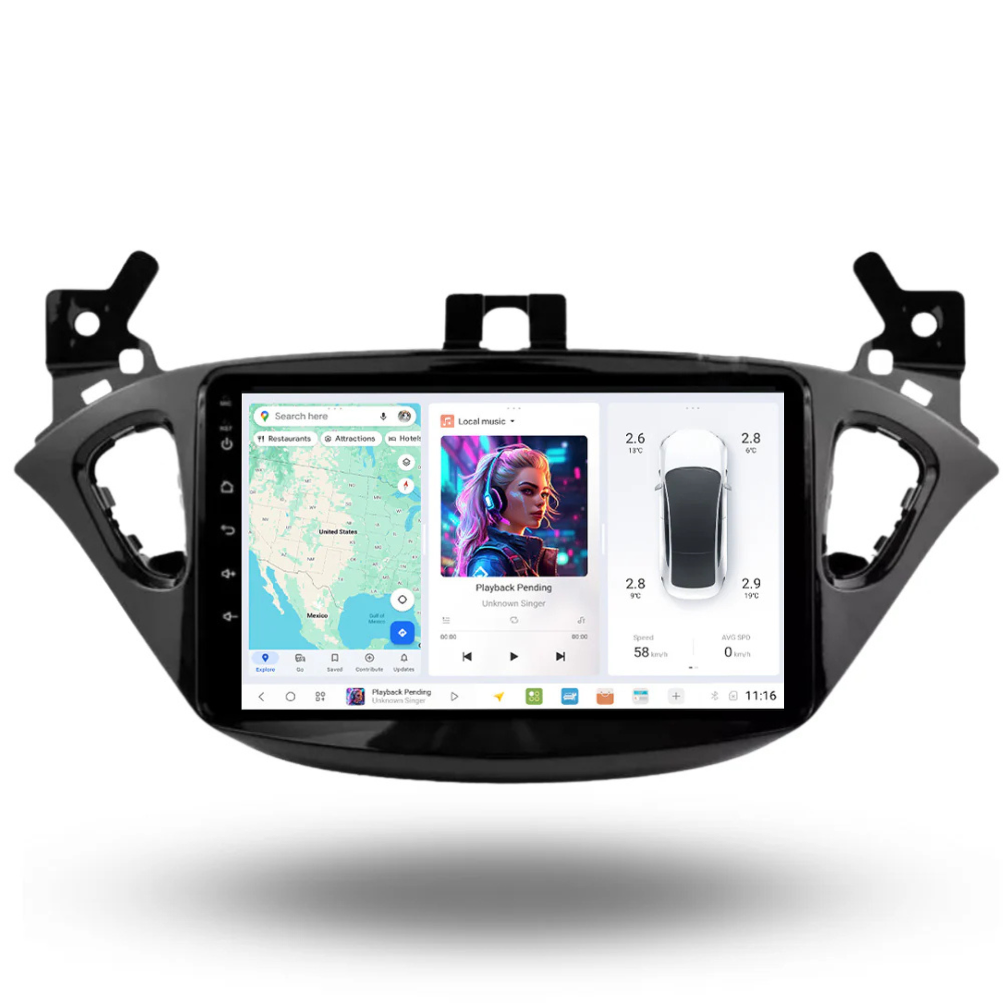 DUDU7 Vauxhall Corsa E & Adam 2013-2019 Head Unit Car Stereo | Apple CarPlay & Android Auto