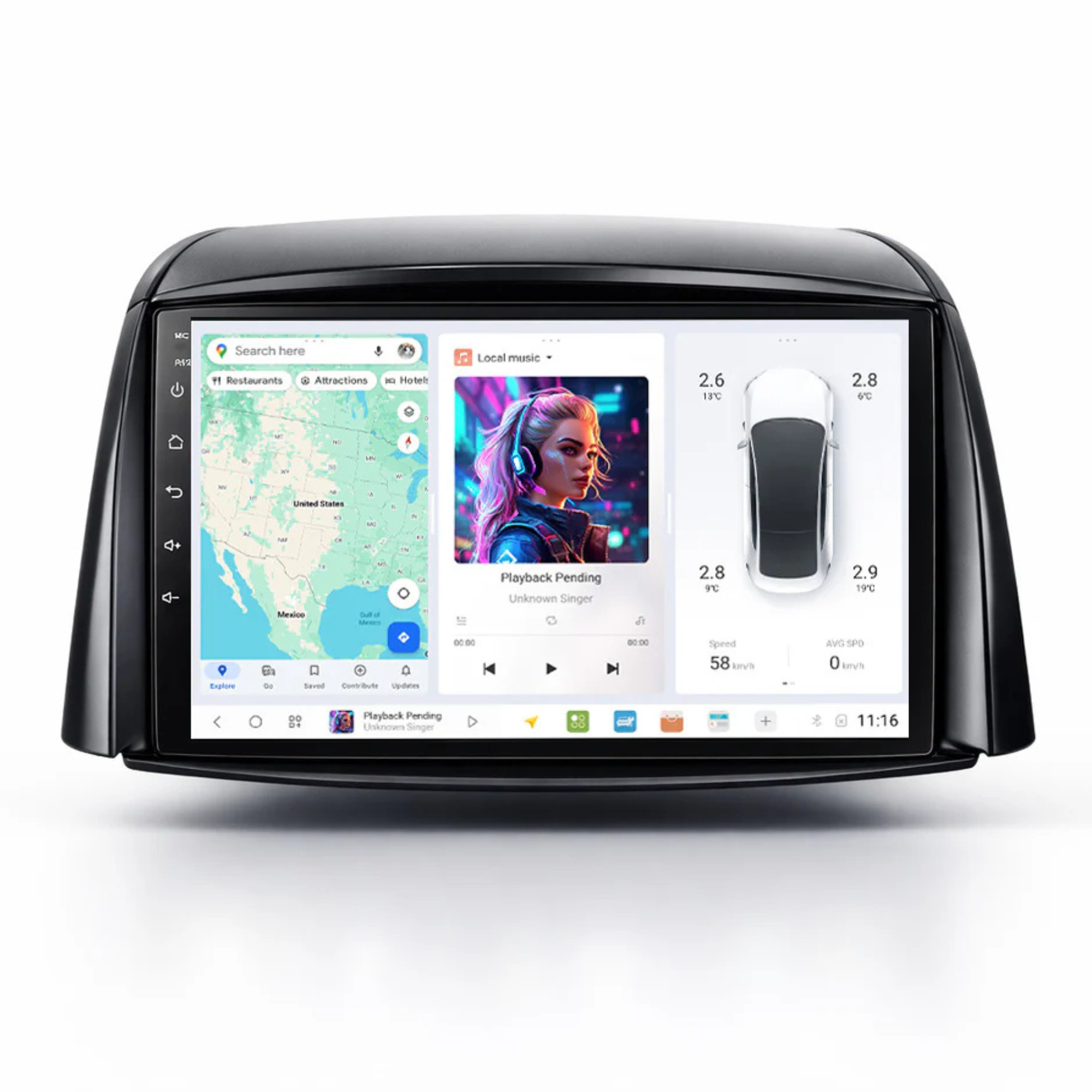 DUDU7 Renault Koleos 2007-2016 Head Unit Car Stereo | Apple CarPlay & Android Auto
