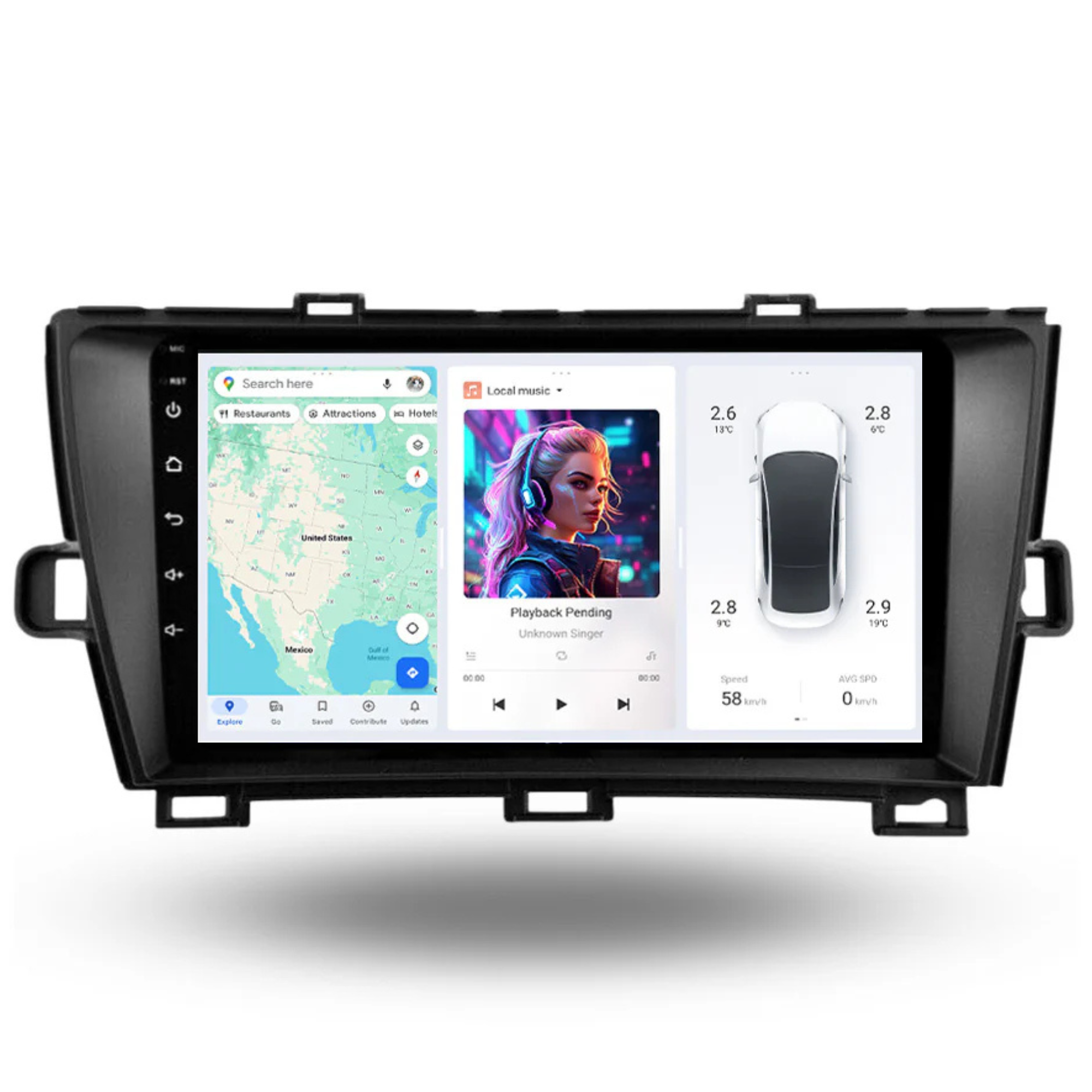 DUDU7 Toyota Prius 2009-2015 Head Unit Car Stereo | Apple CarPlay & Android Auto