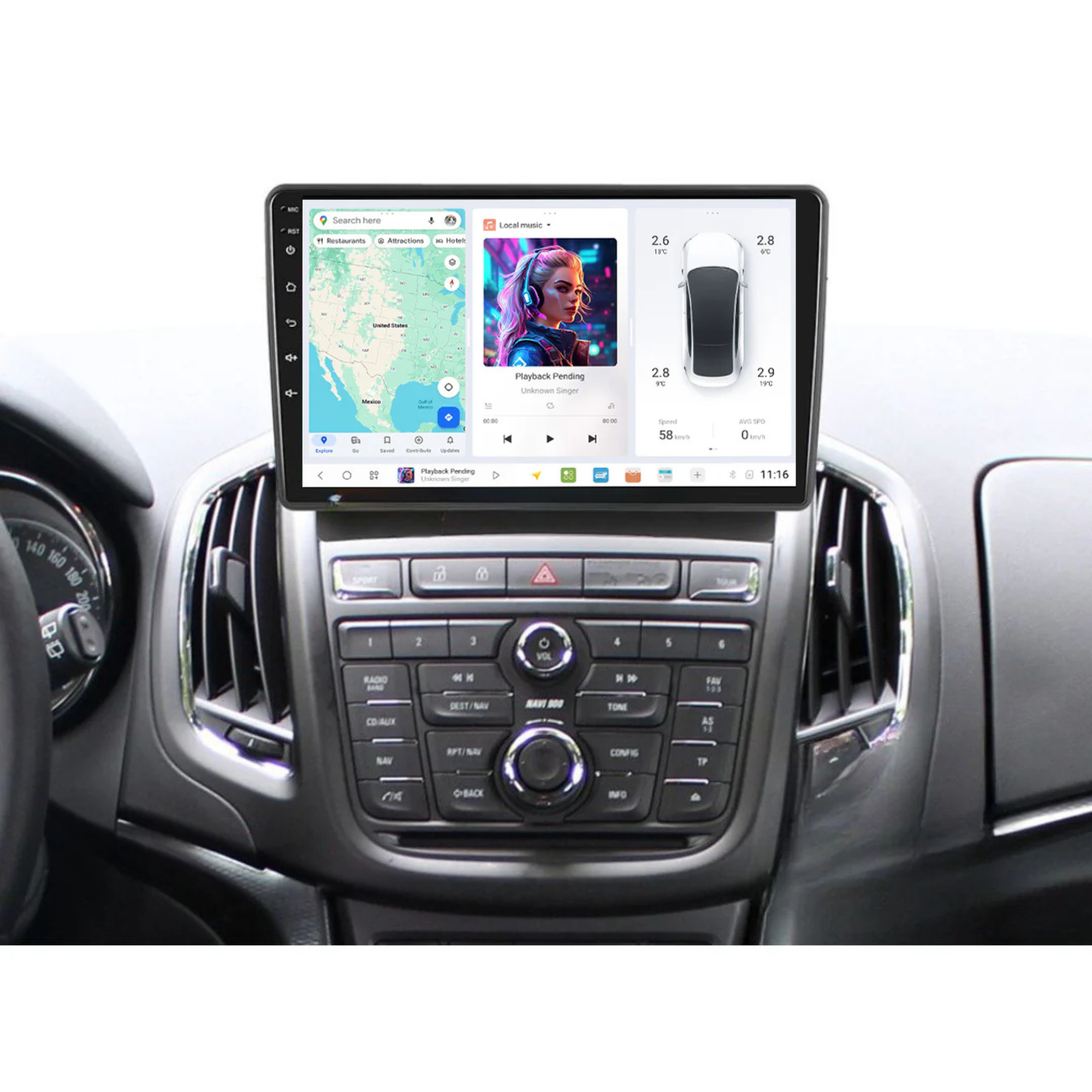 DUDU7 Vauxhall Zafira Tourer C 2011-2016 Head Unit Car Stereo | Apple CarPlay & Android Auto
