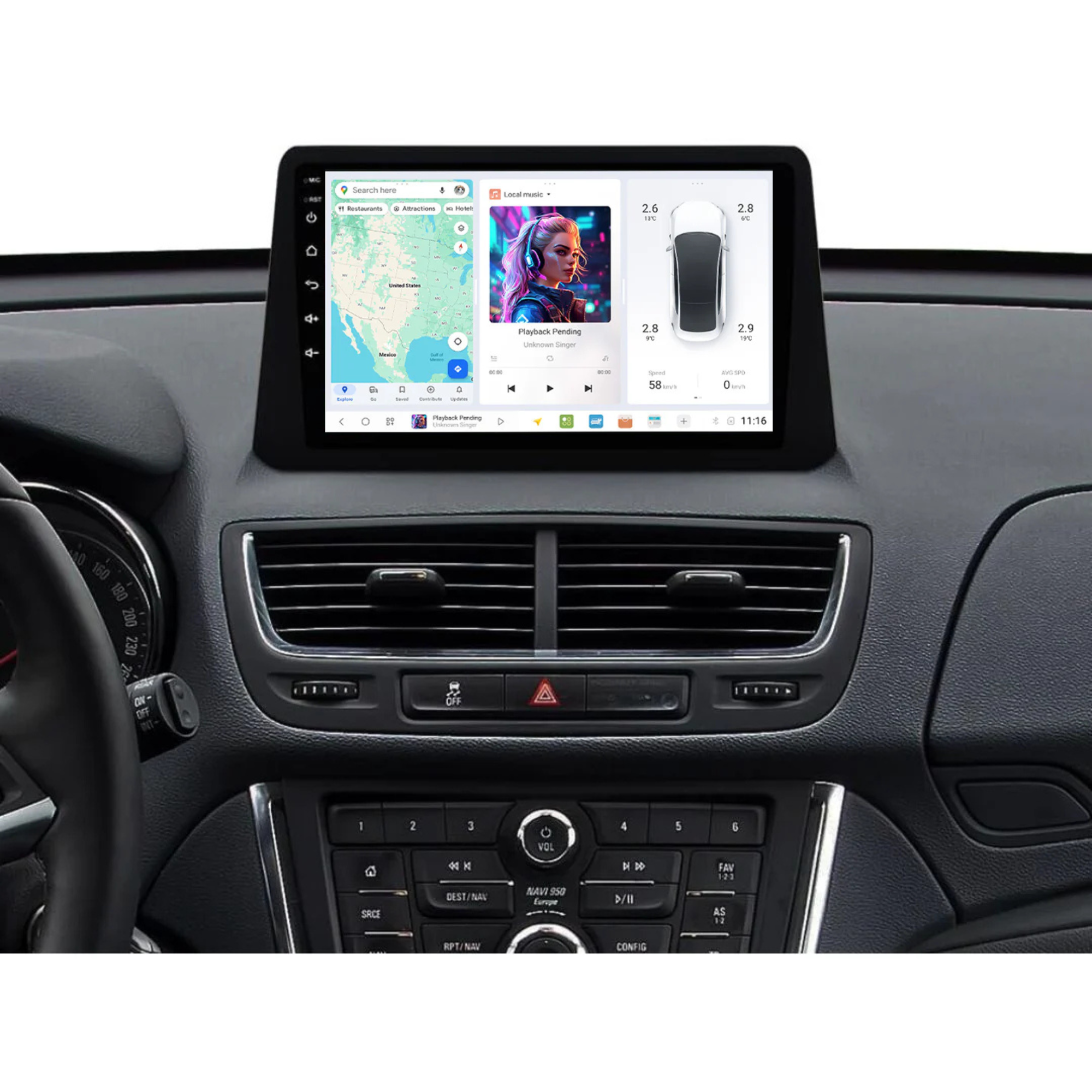 DUDU7 Vauxhall Mokka 2012-2016 Head Unit Car Stereo | Apple CarPlay & Android Auto