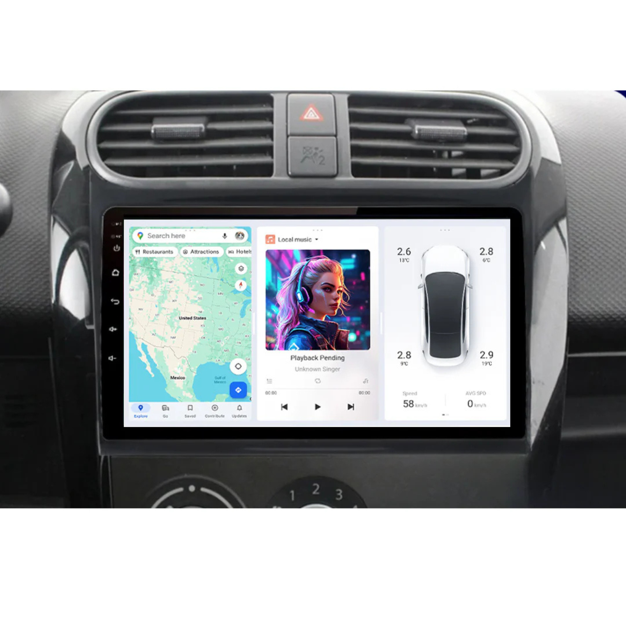DUDU7 Suzuki Splash & Vauxhall Agila 2008-2014 Head Unit Car Stereo | Apple CarPlay & Android Auto