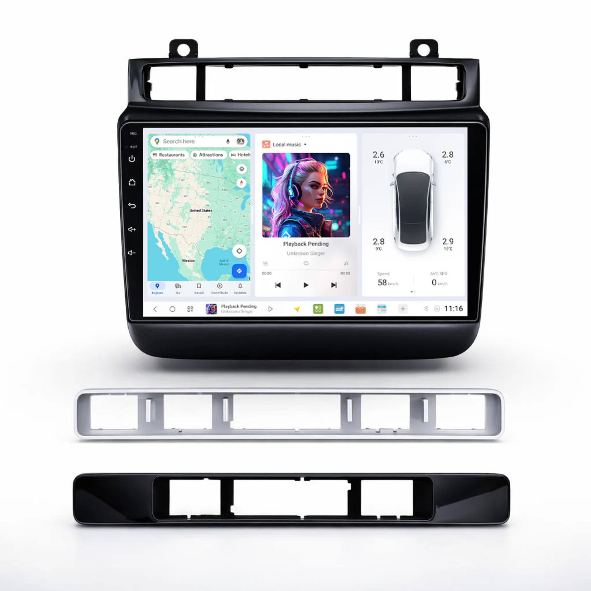 DUDU7 Volkswagen Touareg 2010-2018 Head Unit Car Stereo | Apple CarPlay & Android Auto