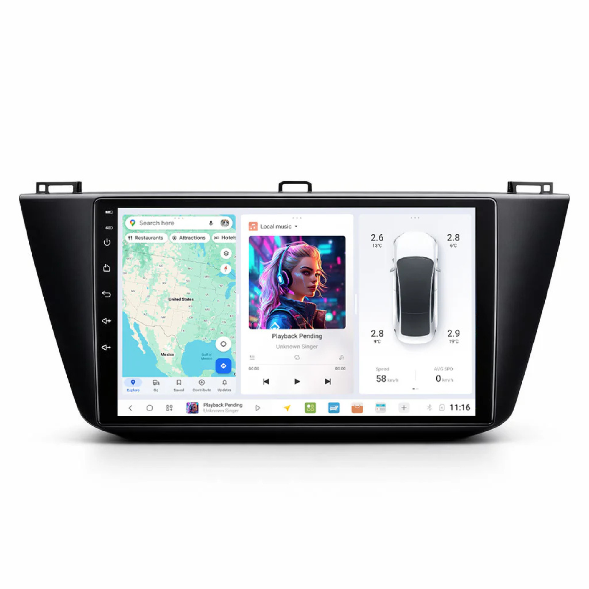 DUDU7 Volkswagen Tiguan 2016-2024 Head Unit Car Stereo | Apple CarPlay & Android Auto