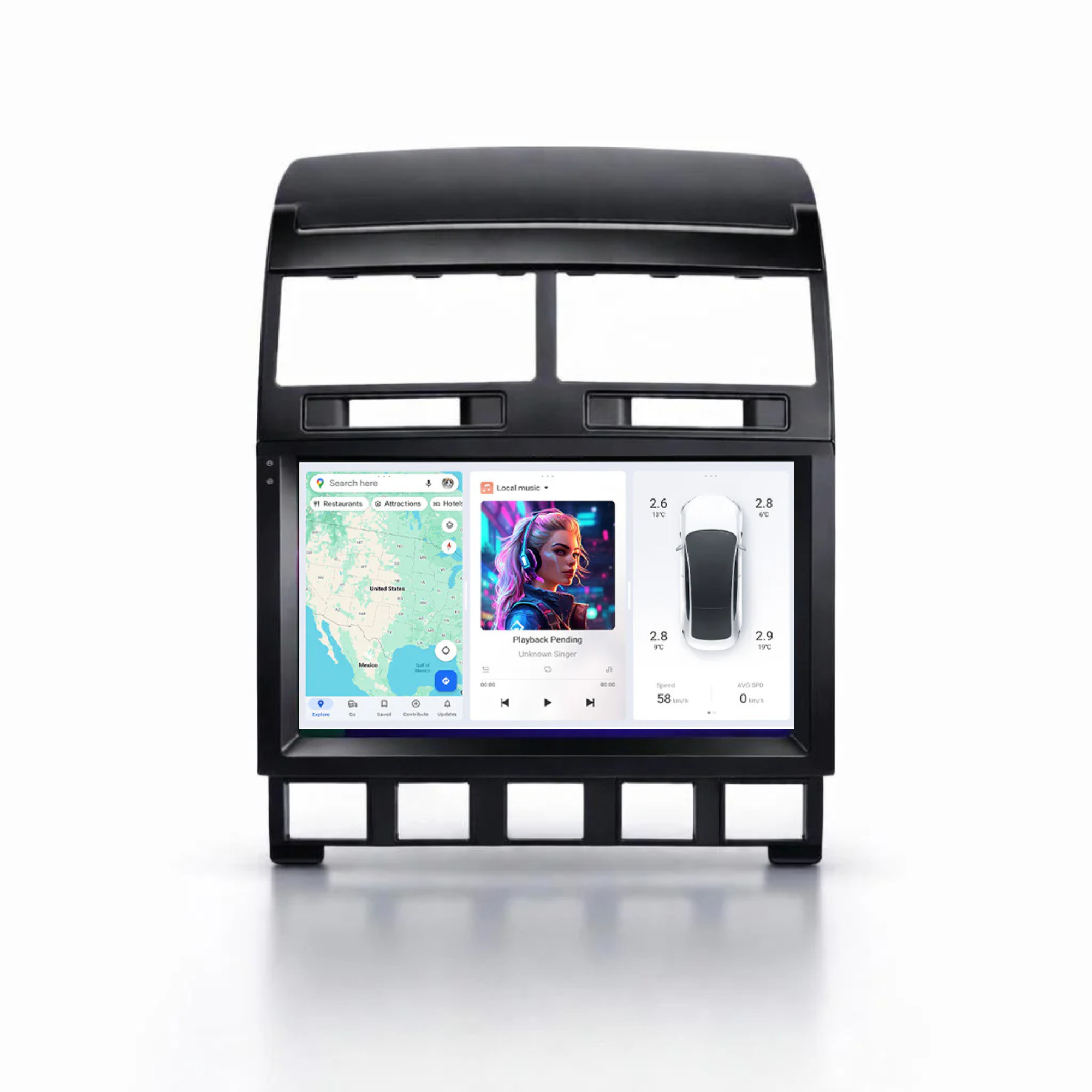 DUDU7 Volkswagen Touareg 2002-2010 Head Unit Car Stereo | Apple CarPlay & Android Auto