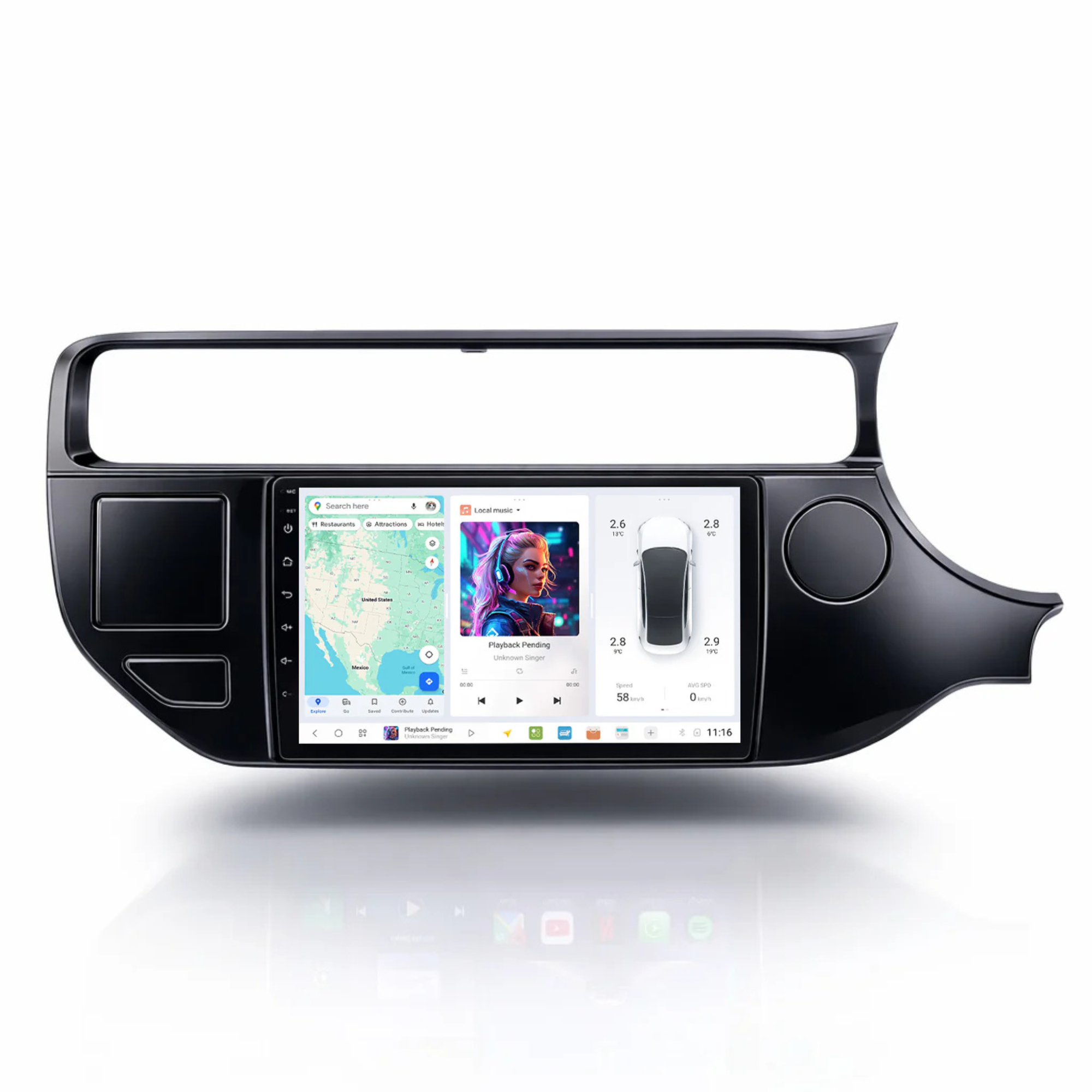 DUDU7 Kia Rio 2011-2017 Head Unit Car Stereo | Apple CarPlay & Android Auto